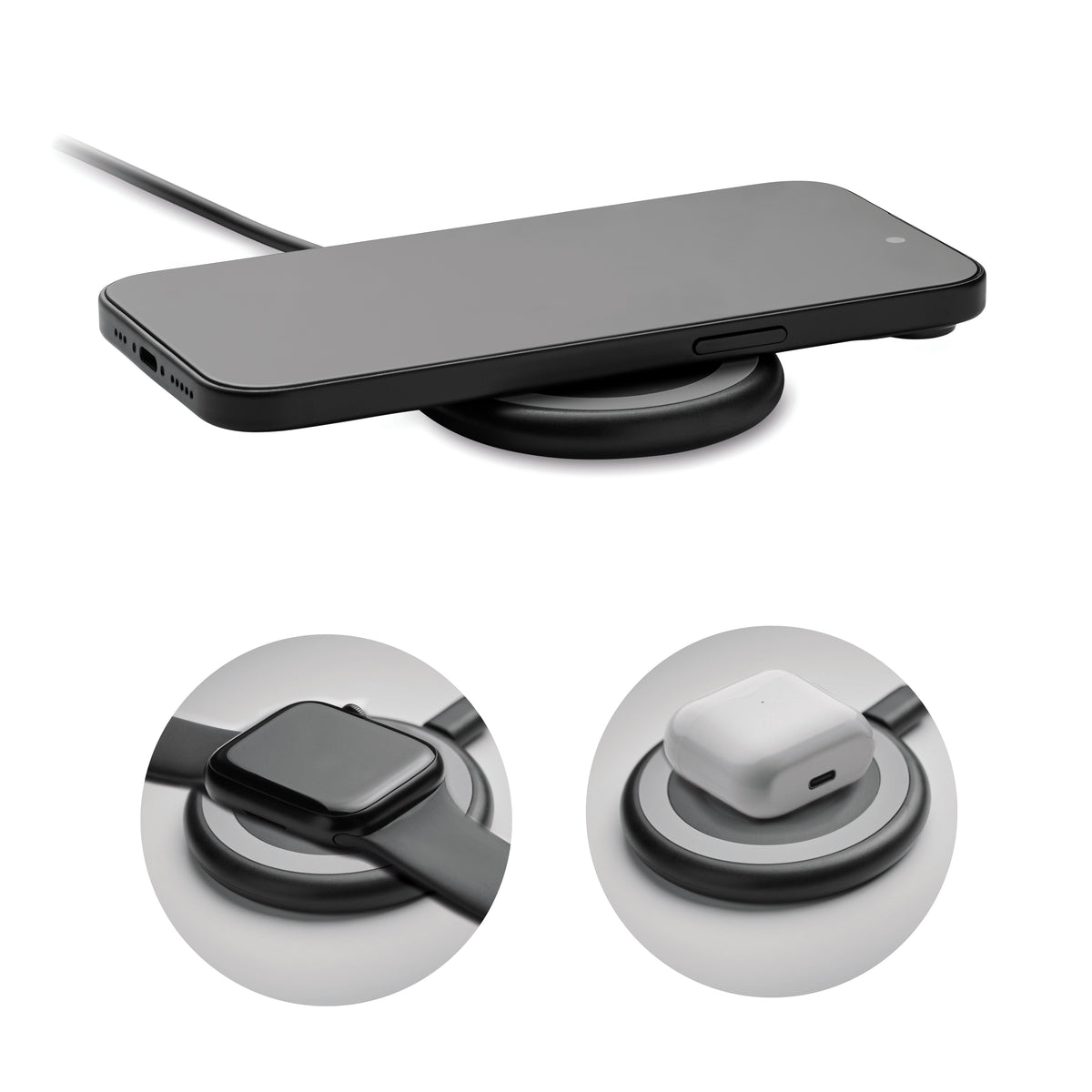WERLIES – 3 in 1 wireless charger 15W – item picture back