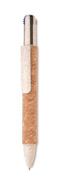 ARBOCHO – Cork 4-colour ink ball pen – Beige