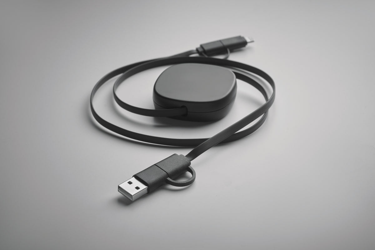 LINEA – 60W retractable charging cable – item detail picture
