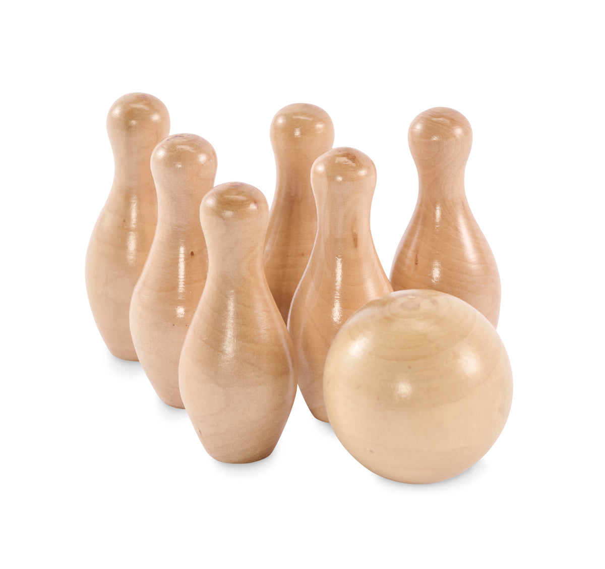 BOLITO – Mini pine wood bowling set – item picture 4