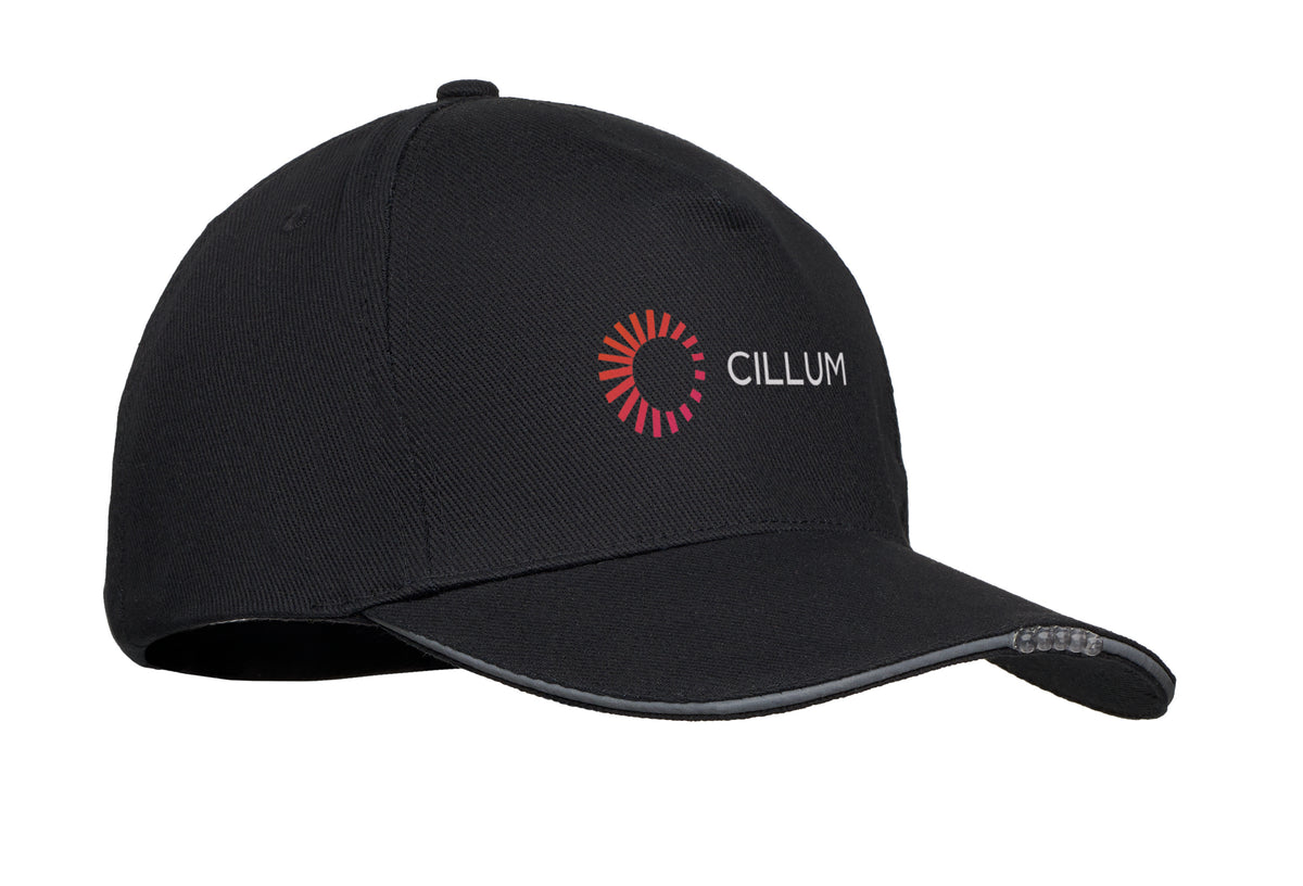 LUZCAP – 5 panel LED cotton cap 220gr/m² – item picture printed