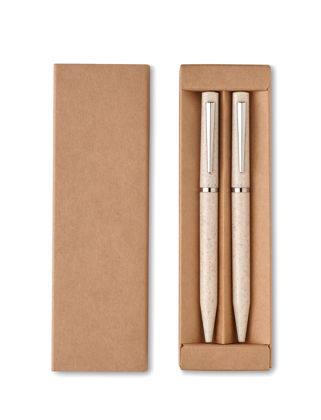 PEAT – Wheat straw/ABS twist pen set – item picture back