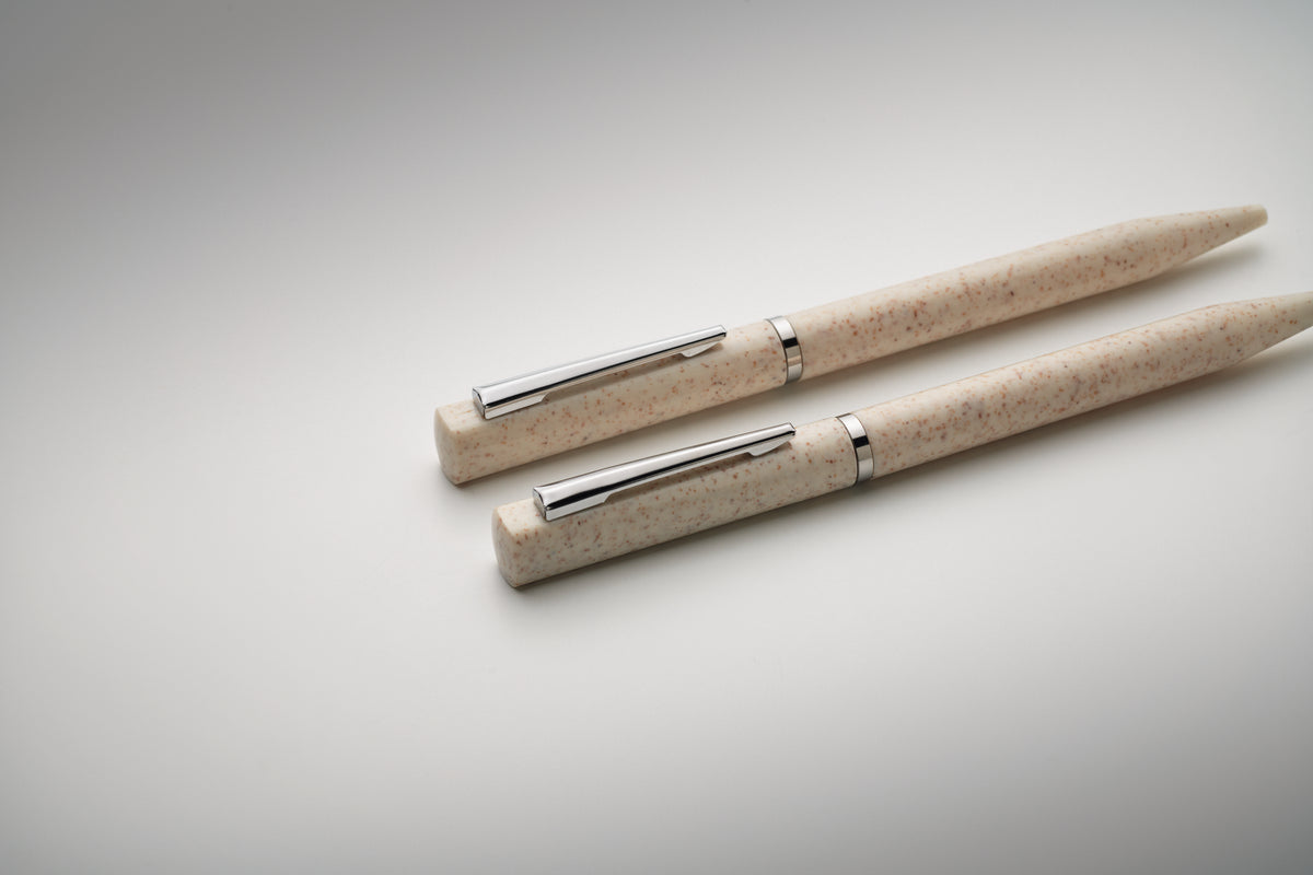 PEAT – Wheat straw/ABS twist pen set – item detail picture