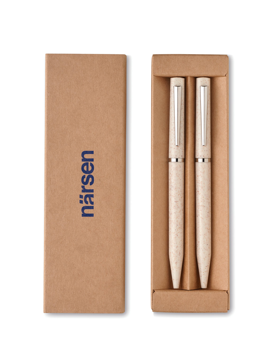 PEAT – Wheat straw/ABS twist pen set – item picture printed