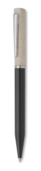 MAIPEN – Wheat straw/ABS twist pen – White/Black