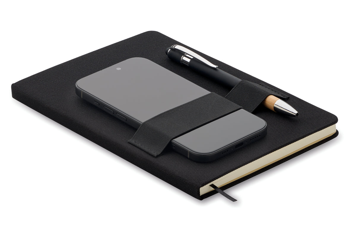 NOTA – A5 RPET notebook with pen – item picture side