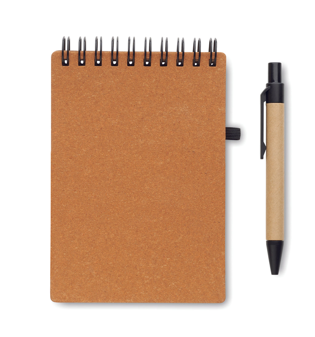 NOTIE – Recycled notebook with ball pen – item picture top