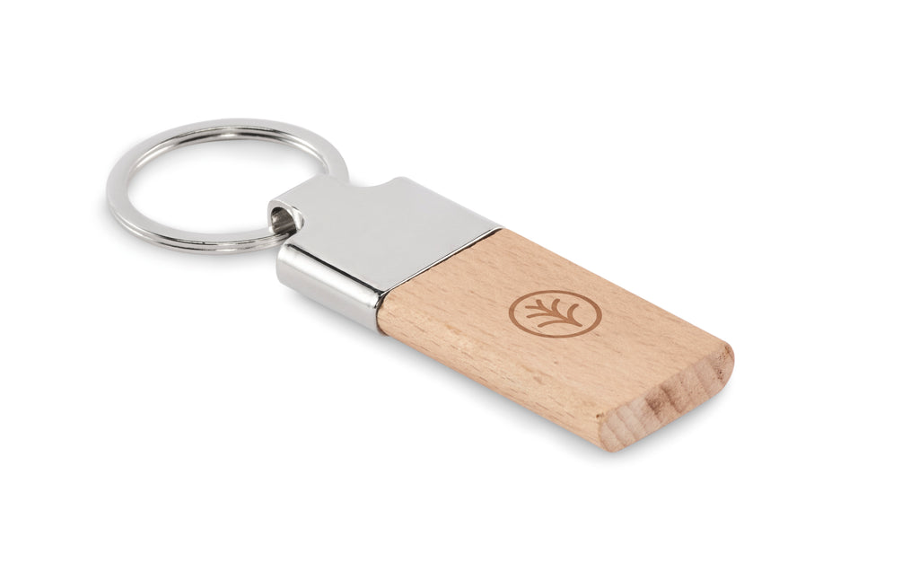 LLAVING – Key ring with beech wood – item picture printed