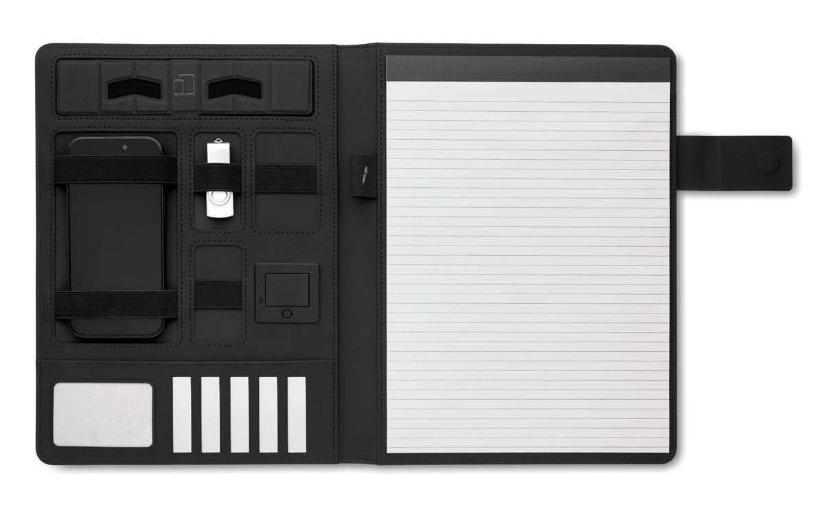 BURGUS – Folder w/Powerbank 2500mAh 15W – Black