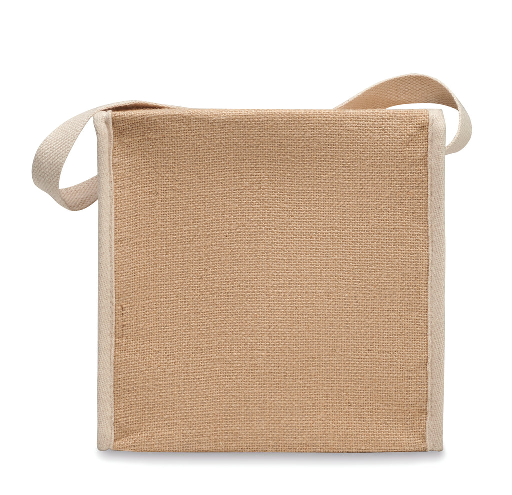 LONA – Jute and canvas cooler bag 3L – item picture open