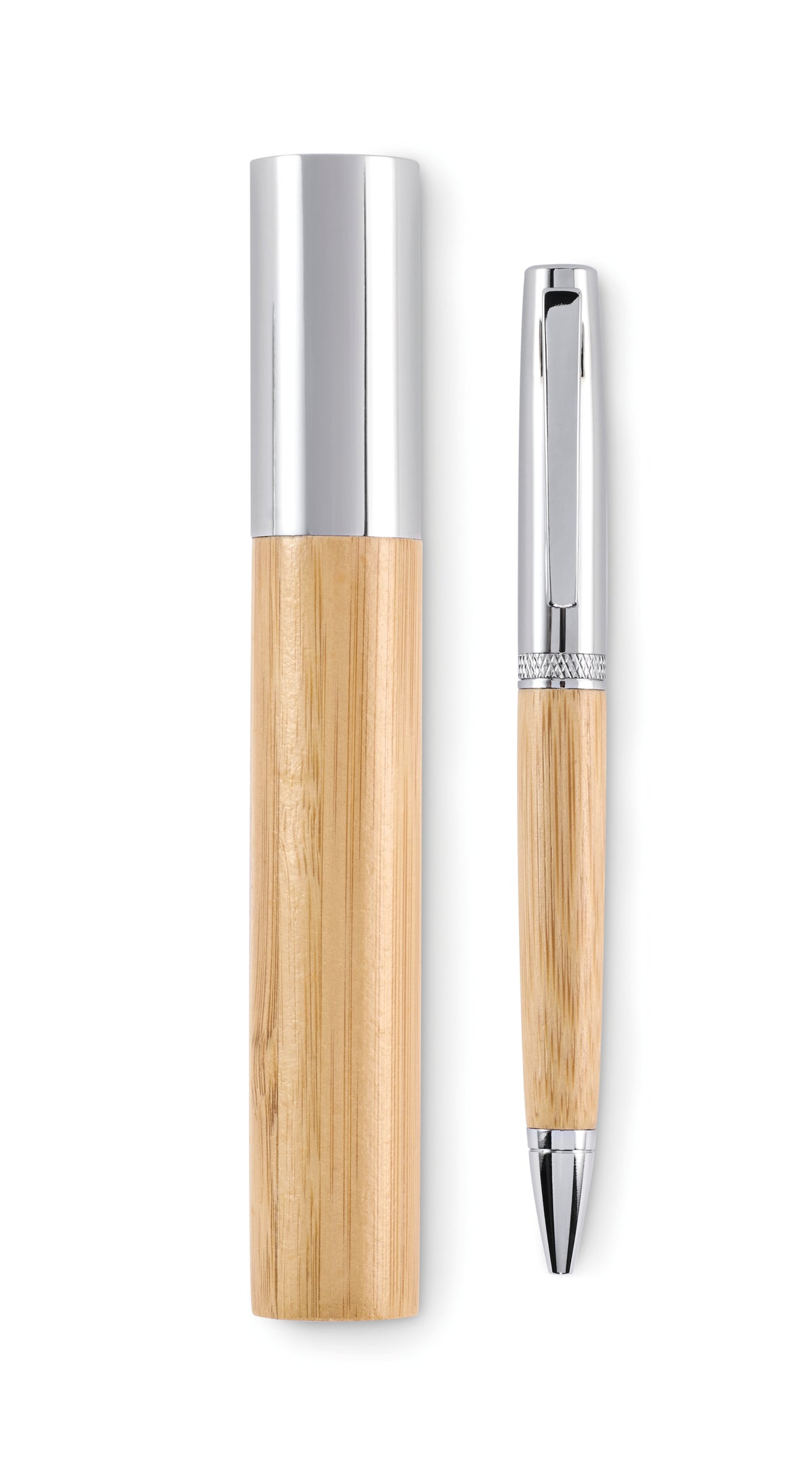 SIDEN – Metal twist ball pen in tube – Wood