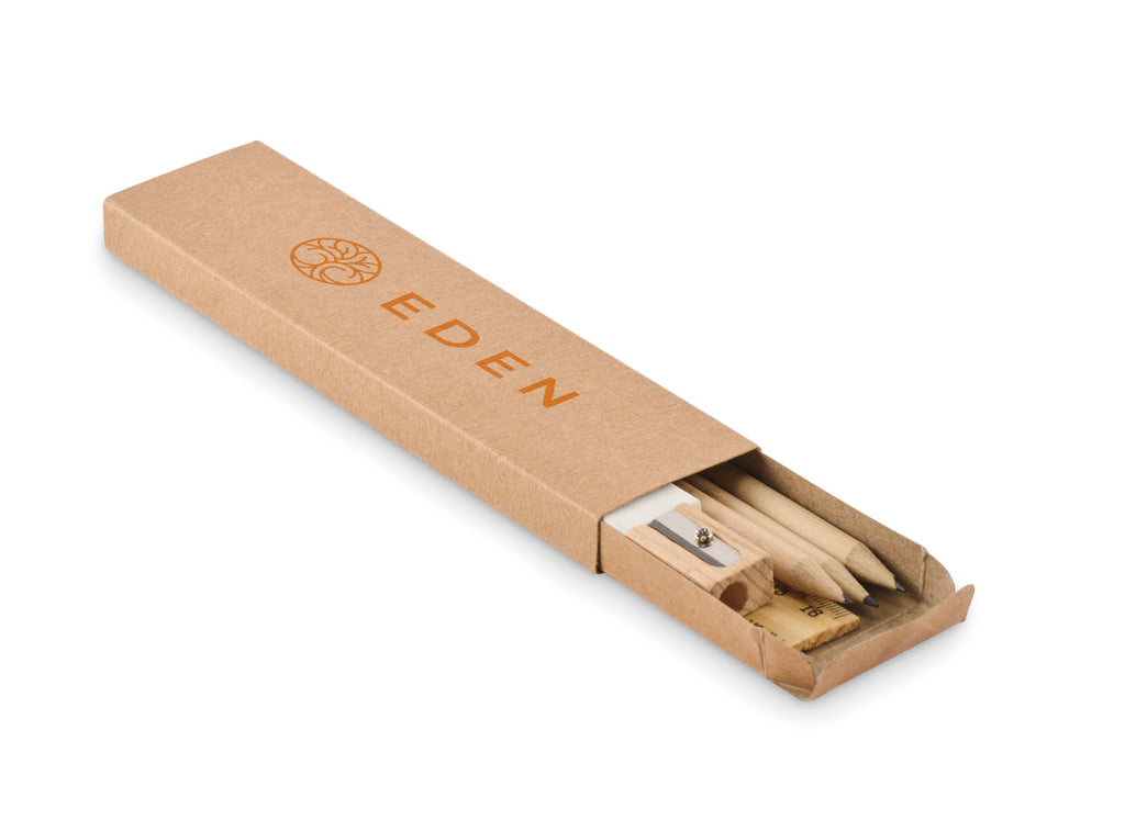 STOX – Paper box stationery set – item picture printed