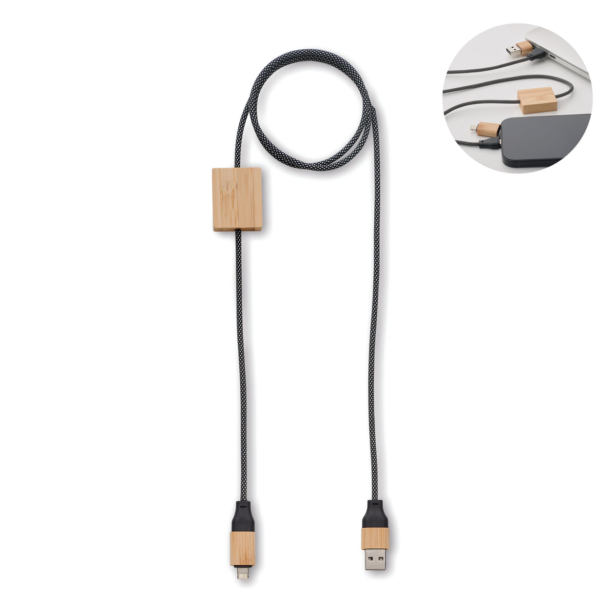 CABOO – 60W charging cable – Wood