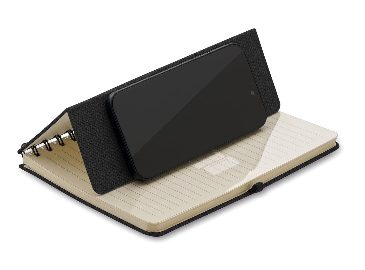 STRATA – A5 notebook with phone holder – item picture back