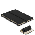 STRATA – A5 notebook with phone holder – Black