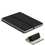 STRATA – A5 notebook with phone holder – Black