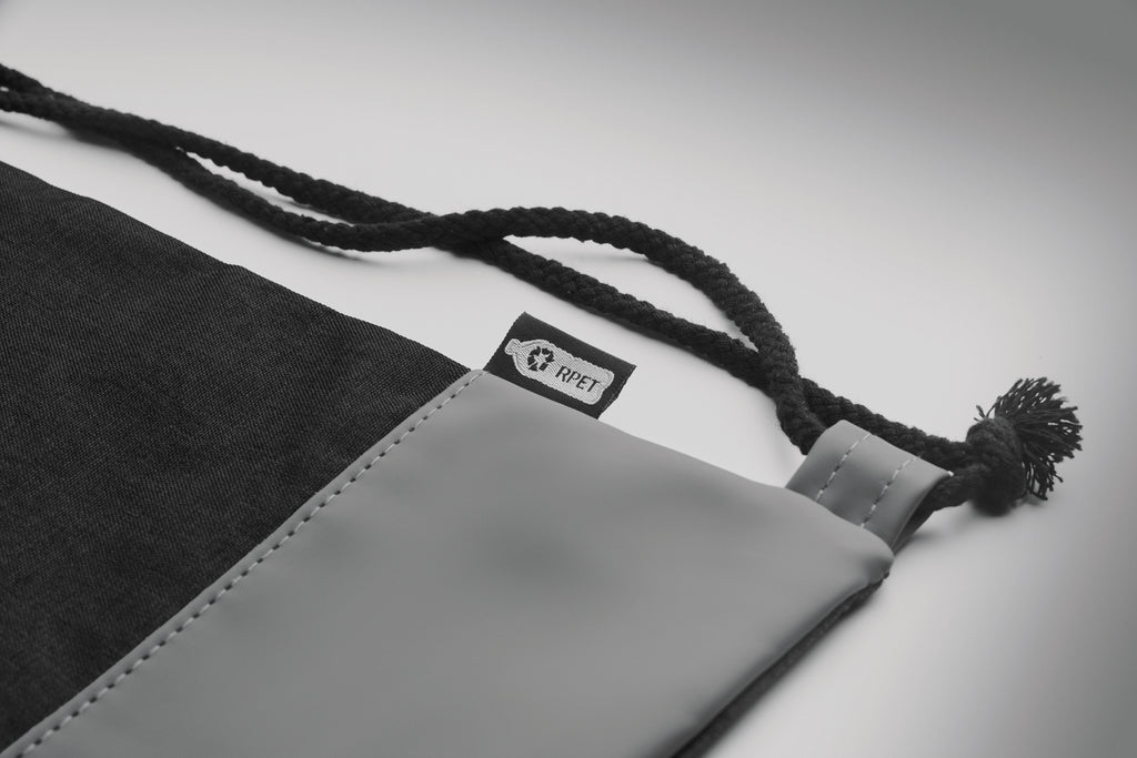 LIBAG – RPET PU drawstring bag 2 tone – item detail picture