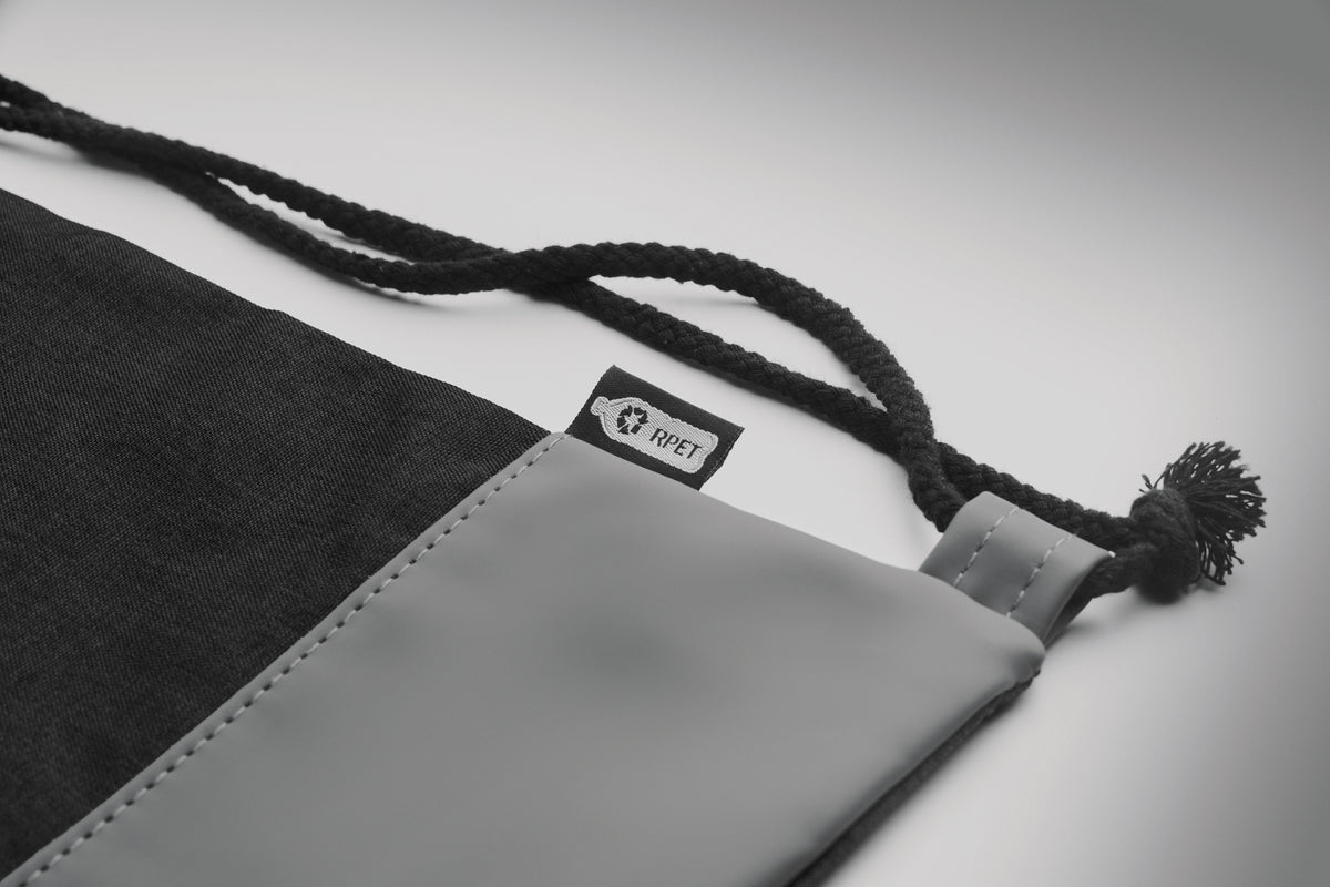 LIBAG – RPET PU drawstring bag 2 tone – item detail picture