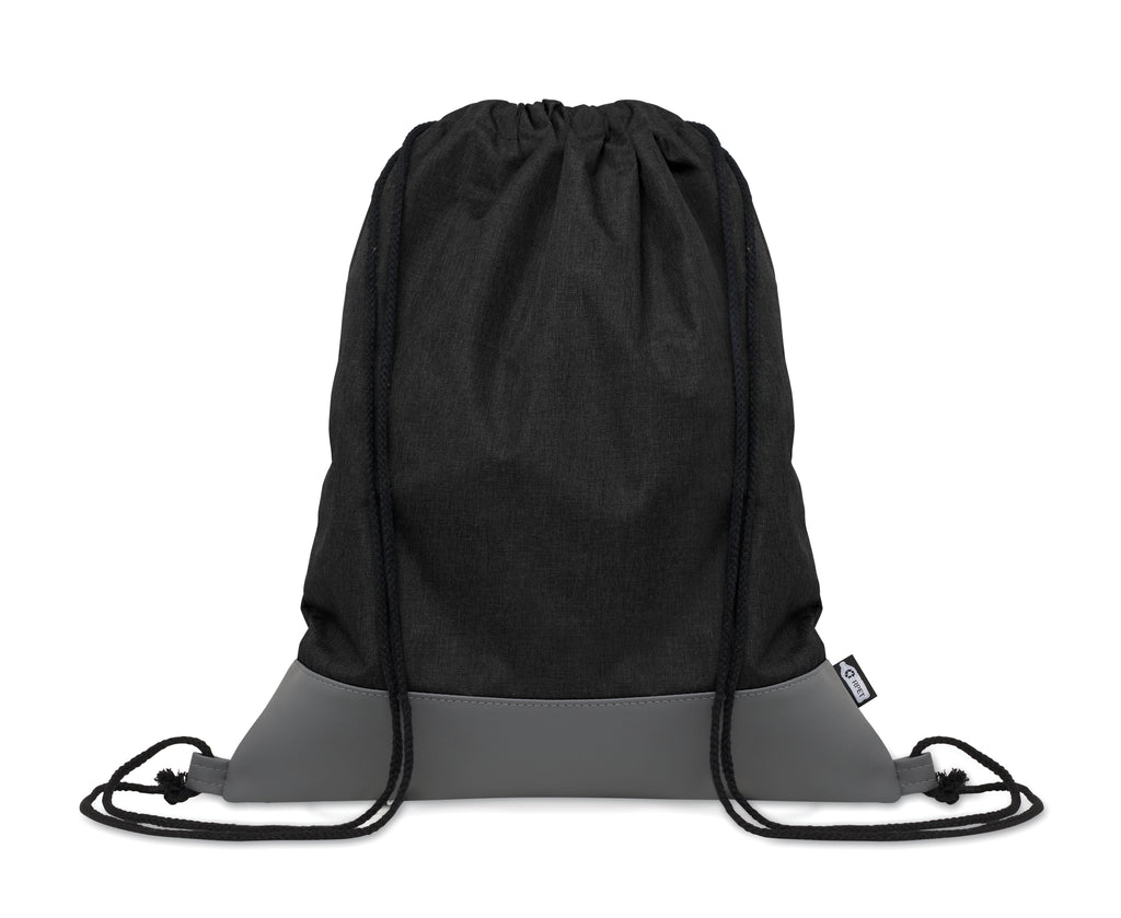 LIBAG – RPET PU drawstring bag 2 tone – Black