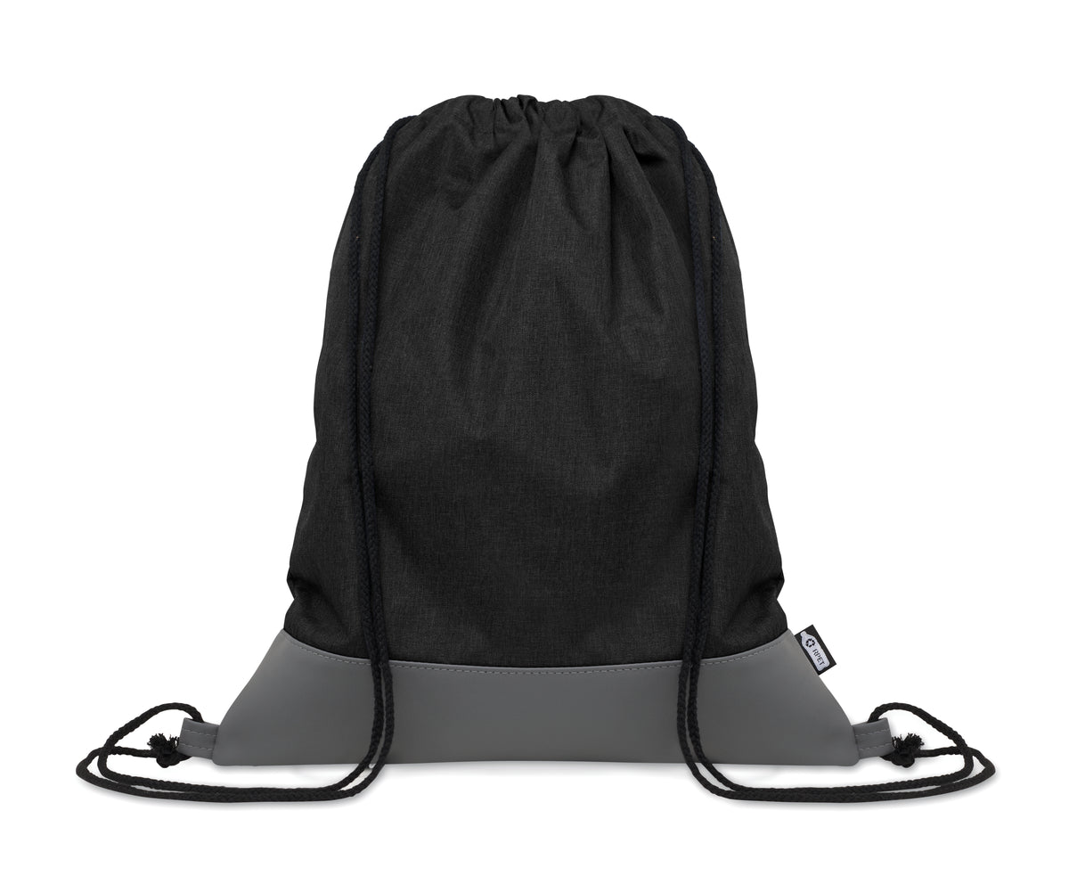 LIBAG – RPET PU drawstring bag 2 tone – Black