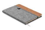 CORKBOOK – A5 RPET cork notebook – Grey
