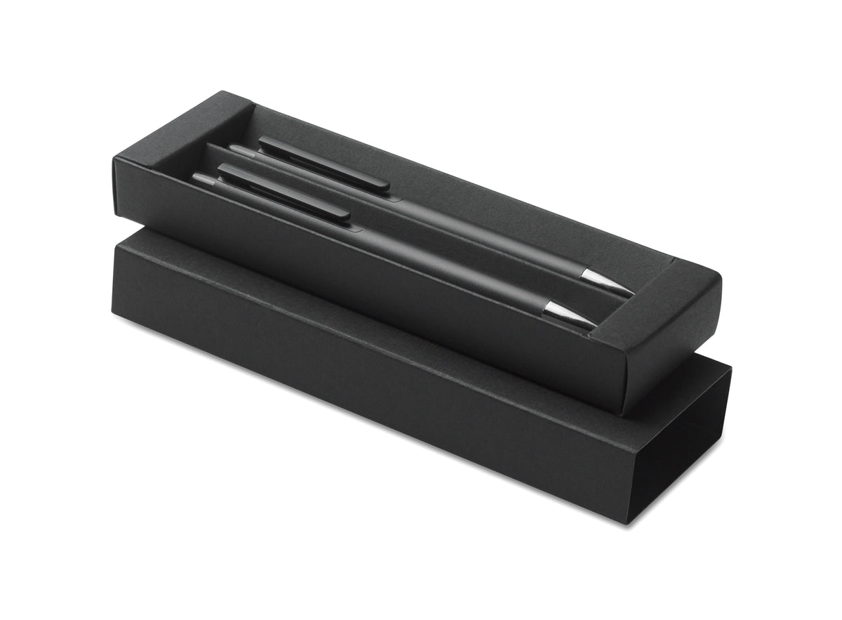 ORWELL – Recycled aluminium pen set – Black