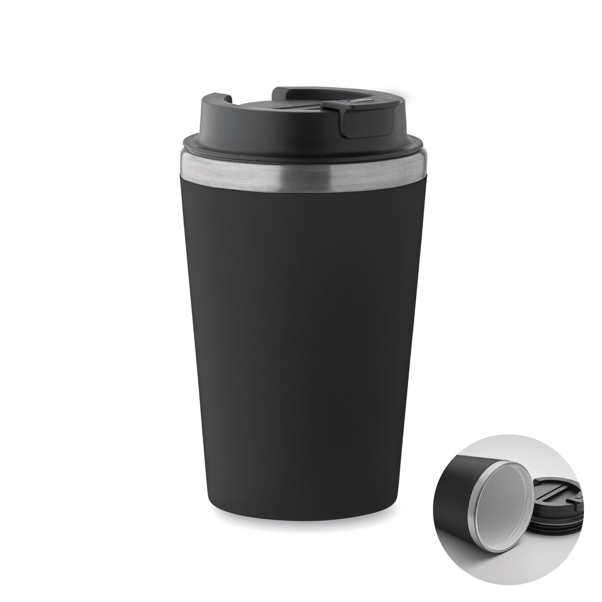 BLERM – Ceramic lining tumbler 350 ml – Black