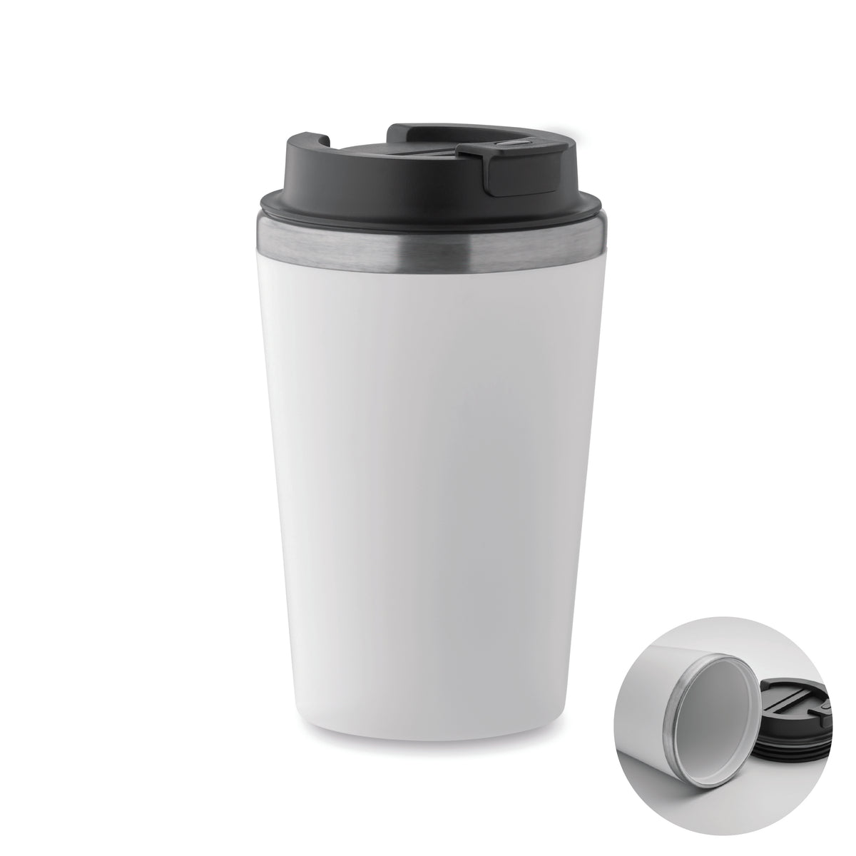 BLERM – Ceramic lining tumbler 350 ml – White
