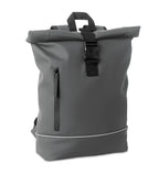 LAPTOSA – Laptop 15" roll top PU backpack – Stone Grey