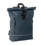 LAPTOSA – Laptop 15" roll top PU backpack – French Navy