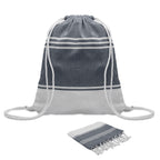 HAMMA – Hammam towel drawstring set – Blue
