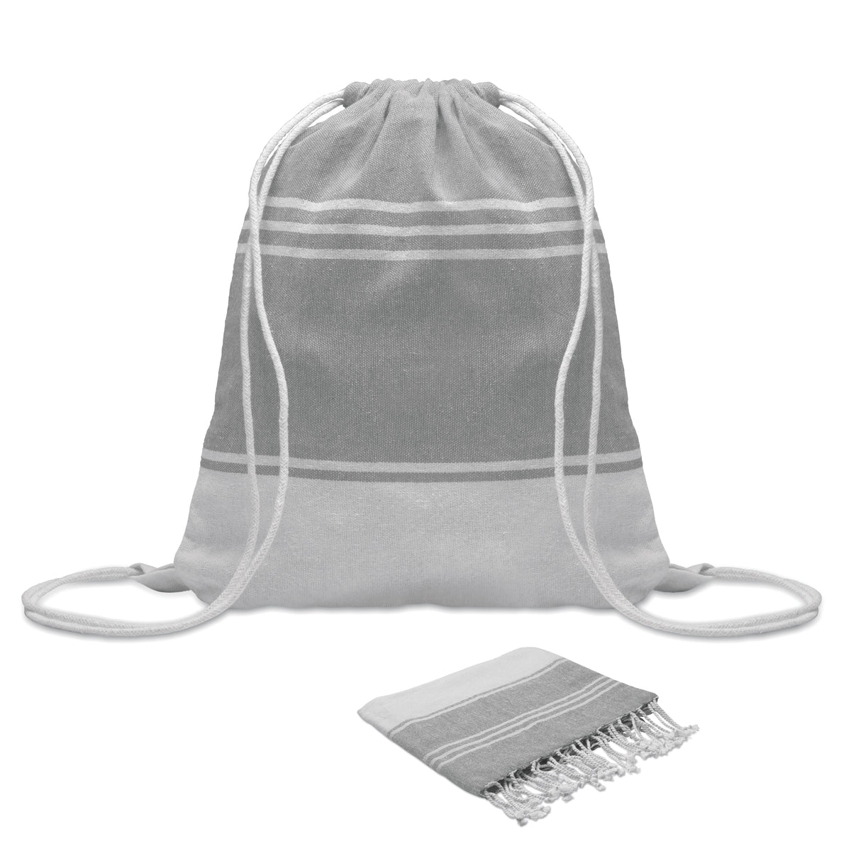 HAMMA – Hammam towel drawstring set – Grey