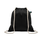 OSOLE DRAW COLOUR – Drawstring bag Fairtrade 180gr – Black