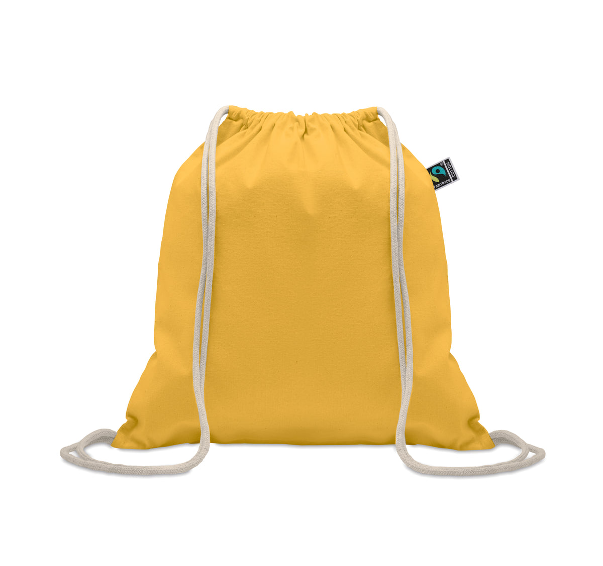 OSOLE DRAW COLOUR – Drawstring bag Fairtrade 180gr – Yellow