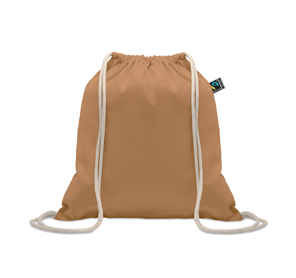 OSOLE DRAW COLOUR – Drawstring bag Fairtrade 180gr – Ivory