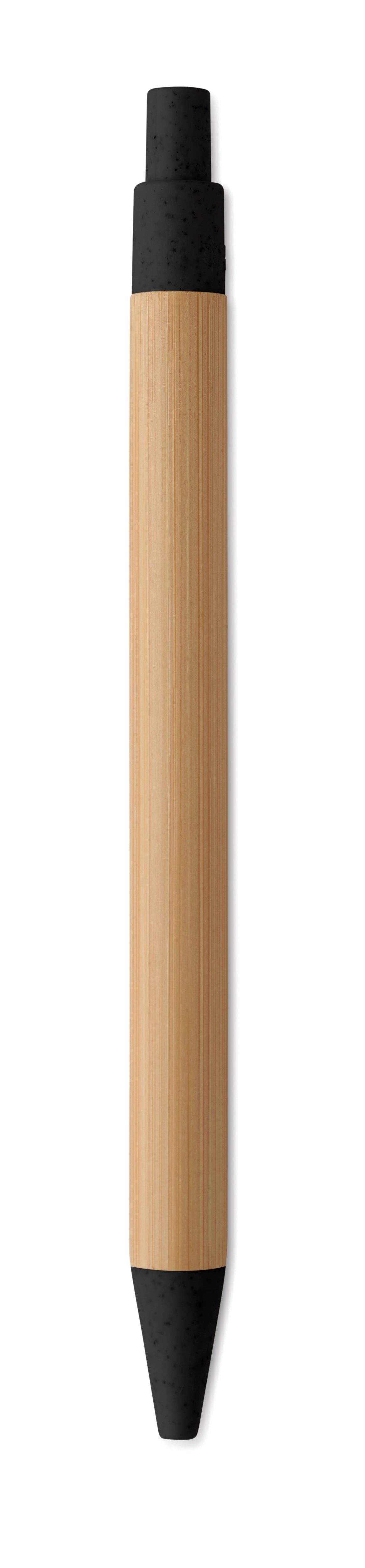 ITEA COLOUR – Push button ball pen in bamboo – item picture 3