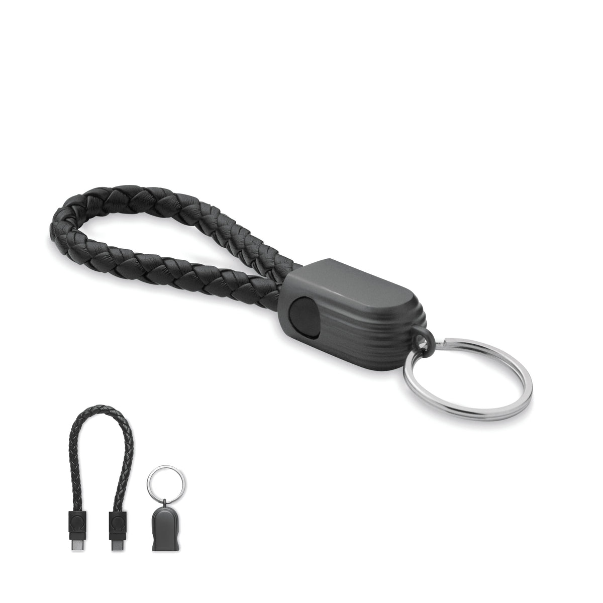 FAULETI LOOP – Key ring loop cable type-C – Black