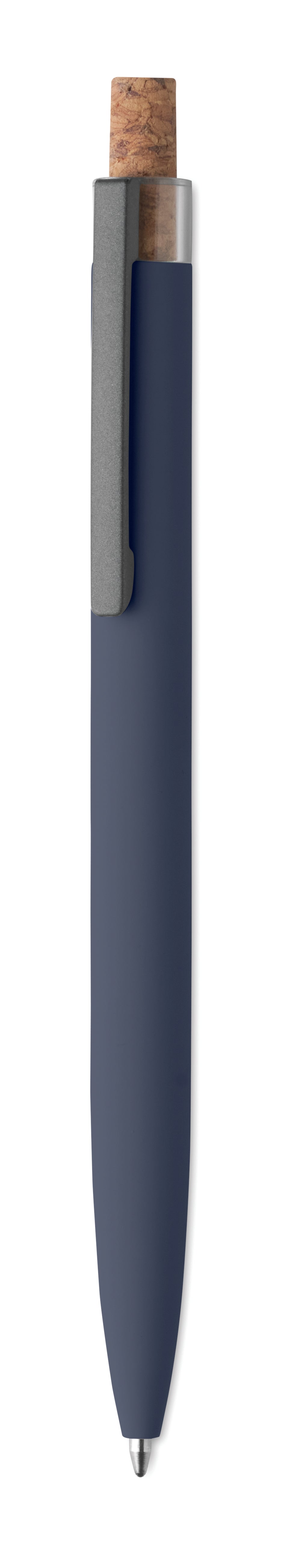 BERGAMO + – Recycled aluminium pen – Blue