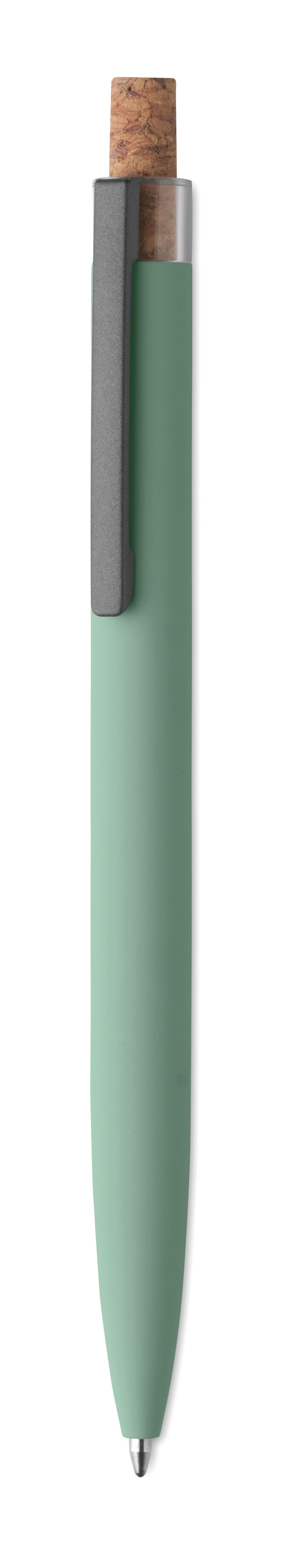 BERGAMO + – Recycled aluminium pen – Mint Green
