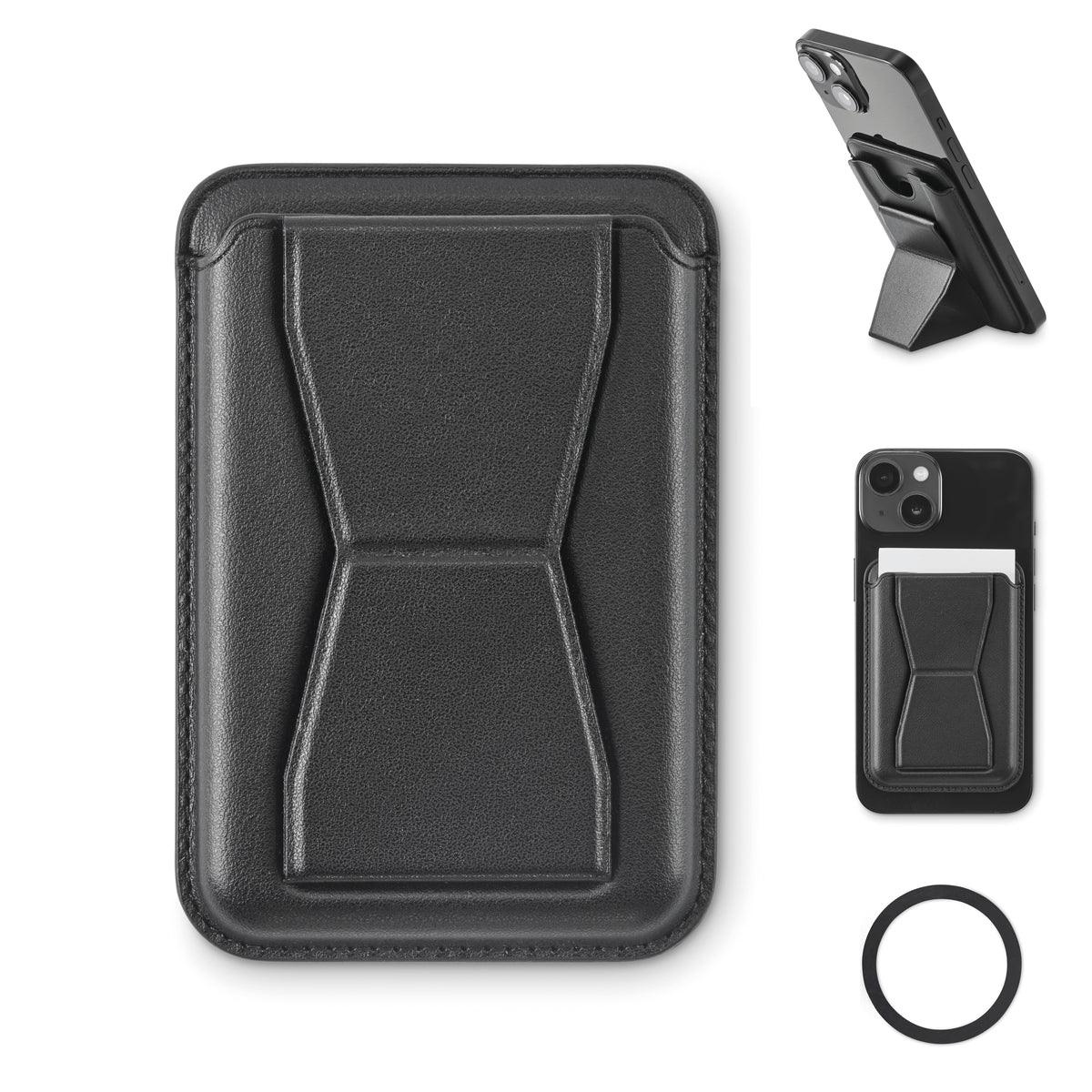 LEAMAG – Magnetic credit card holder – Black