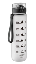 ISFORDEN MARK – Sports water bottle RPET 1L – Transparent White