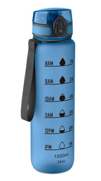 ISFORDEN MARK – Sports water bottle RPET 1L – Transparent Light Blue
