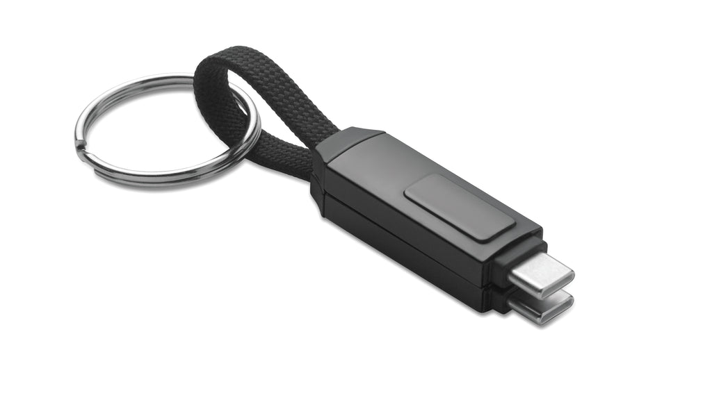 KEYSTO – 60W charging cable keyring – item picture open