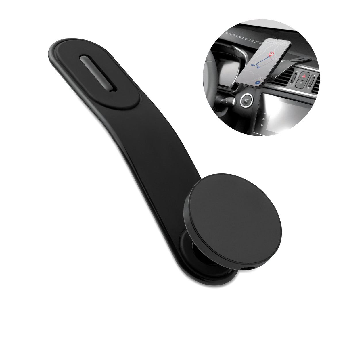 FLECAR – 15W magnetic car charger – Black
