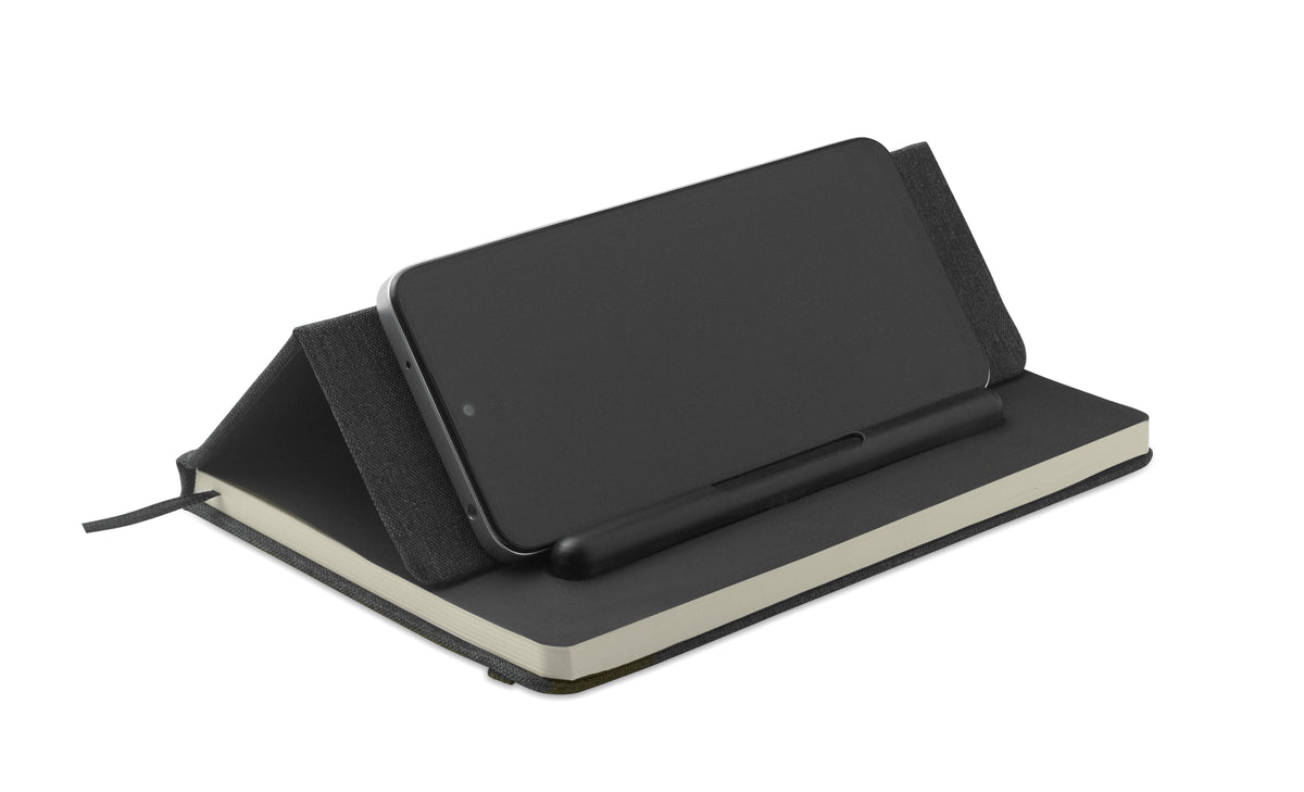 RINBOOK – A5 notebook with phone holder – item picture back