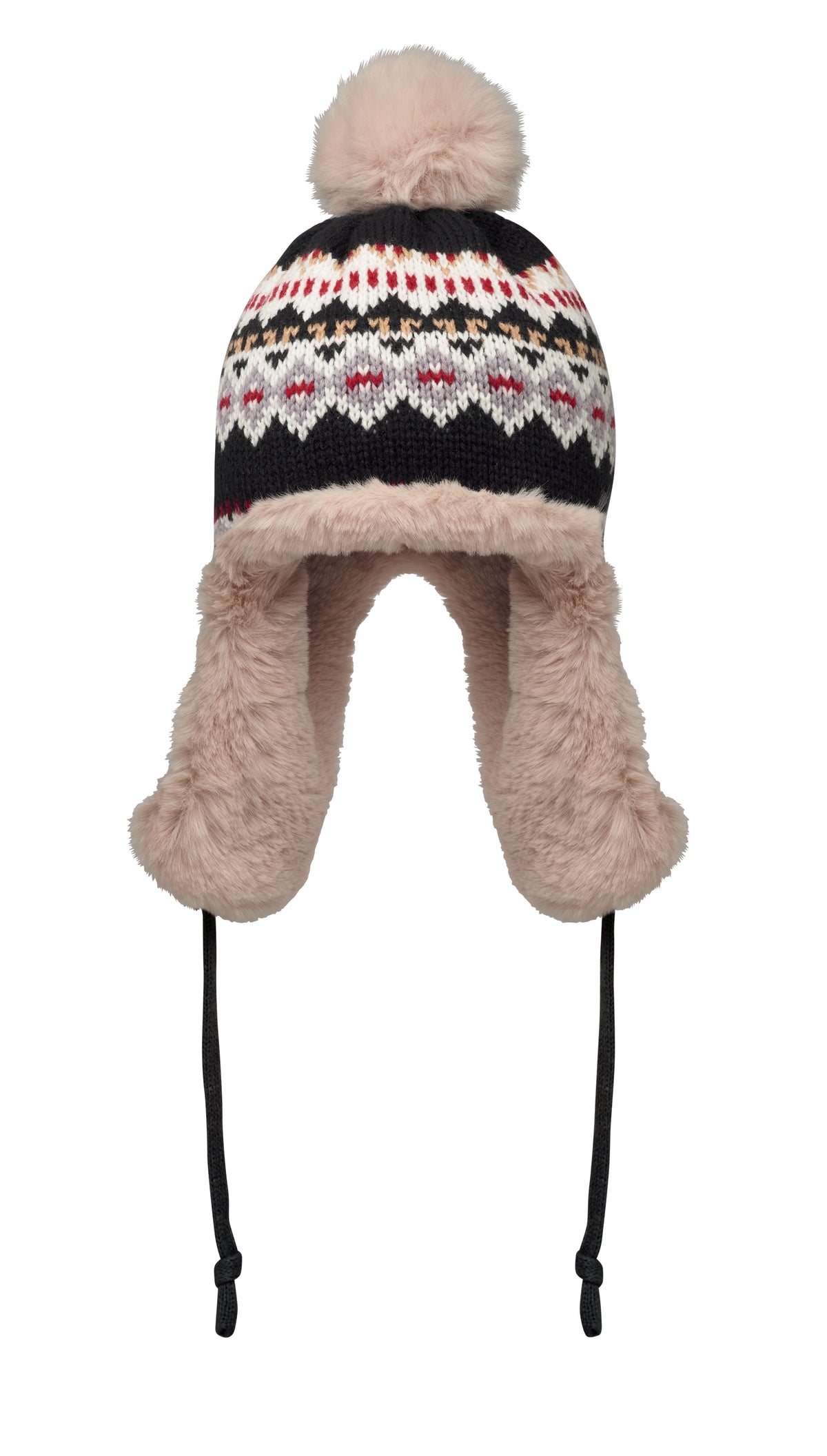 YULONG – Knitted beanie with ear flap – Black