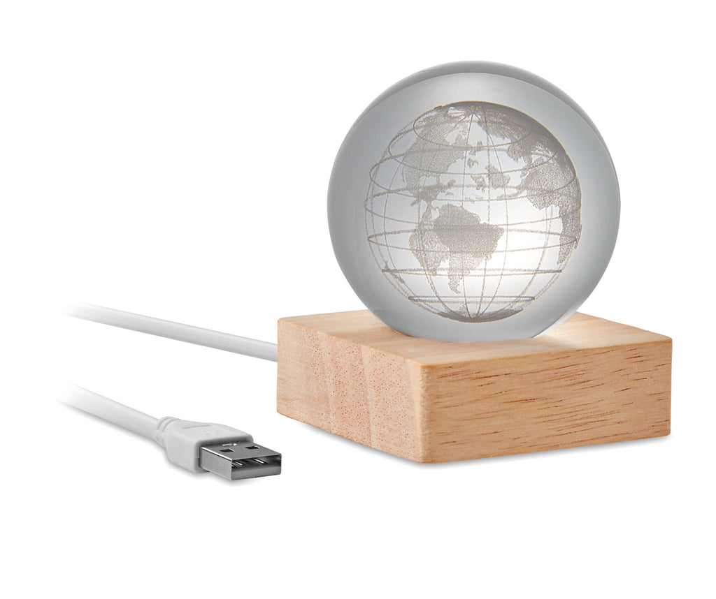 GLOBE LIGHT – LED globe glass ball – Wood