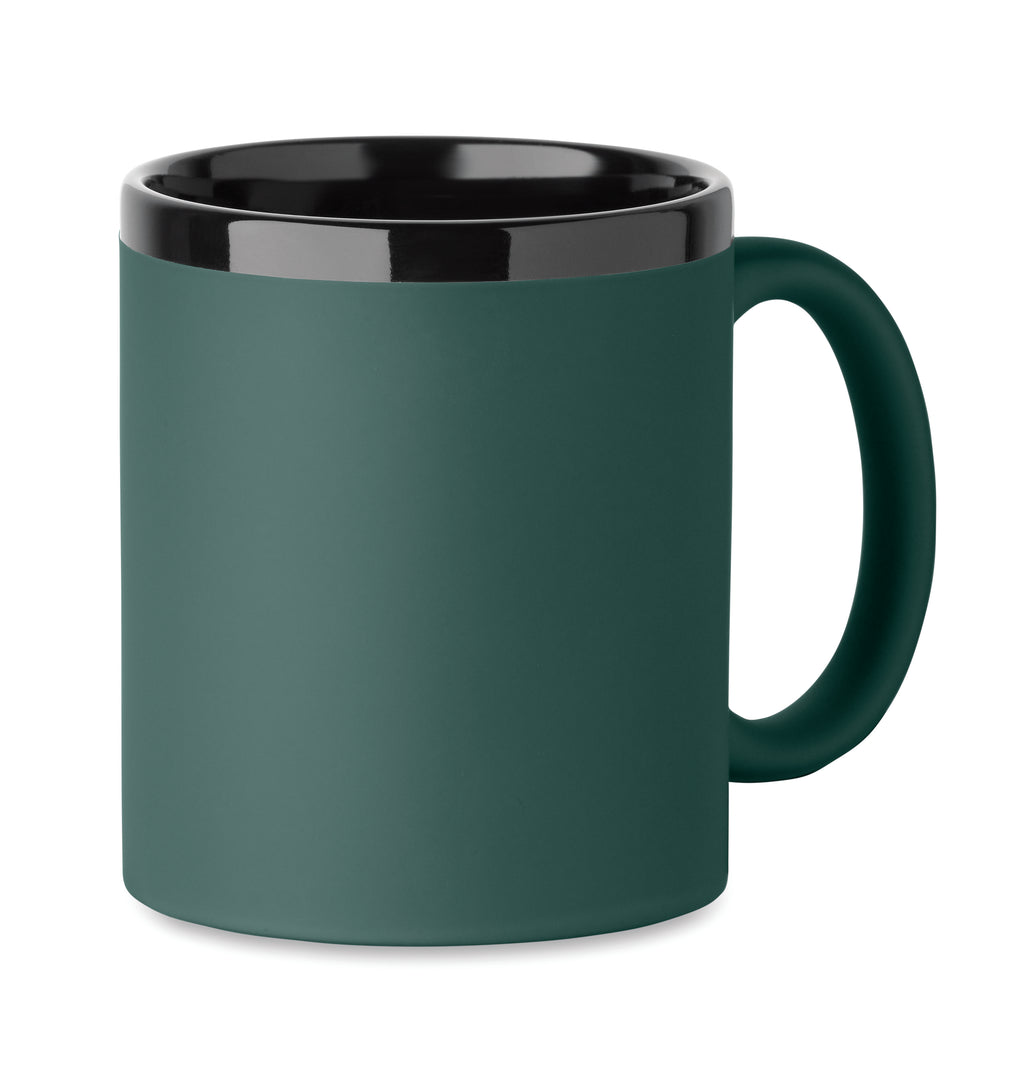 RUBY – Ceramic mug for laser 300 ml – Dark Green