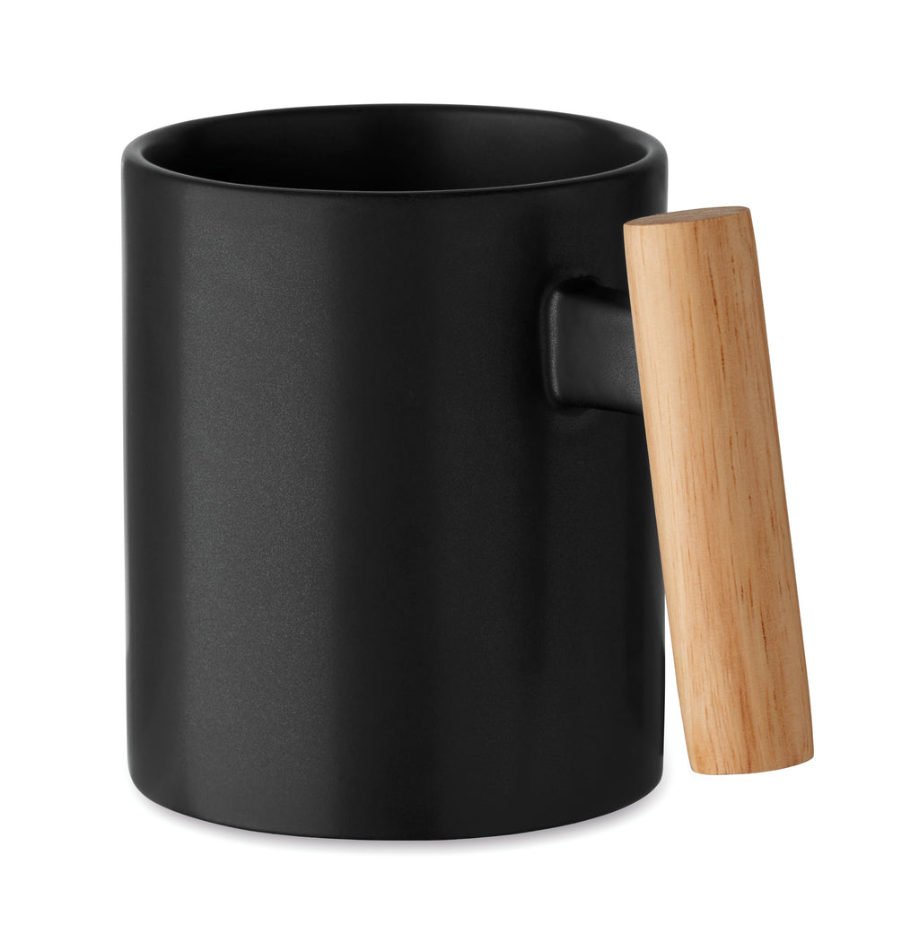 CRENATE – Ceramic mug 320 ml – Black