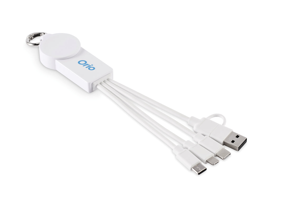 ICAB – 2 in 1 charging cable type-C – item picture printed